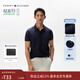 Tommy Hilfiger25春夏新款男裝絲光棉肌理商務(wù)高級感修身短袖翻領(lǐng)T恤POLO衫 藏青色DW5 XL （推薦：155-170斤）