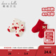 戴維貝拉（DAVE＆BELLA）【兩雙裝】冬季新款兒童短襪女寶寶童襪洋氣小童新年襪子 紅色色組【現貨】 1-3歲 （建議腳長(cháng)12-14cm左右）