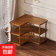 桌面置物架楠竹家用轉角咖啡杯水杯杯子收納架角落整理架分層架子 桌面轉角收納架 3層