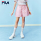 FILA斐樂(lè )兒童童裝短褲2026年夏季新款女中大童梭織五分褲 紅紫色-PU 130