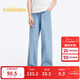 巴拉巴拉女童牛仔褲兒童褲子夏裝中大童長(cháng)褲甜美直筒褲潮208224108011