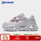 FILA FUSION斐樂(lè )潮牌硬糖3厚底老爹鞋女鞋2025年運動(dòng)鞋銀色休閑鞋
