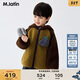 馬·拉?。∕.Latin）馬拉丁兒童棉服25冬裝新款男童小童撞色大象仿羊羔毛外套夾克