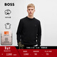 雨果博斯BOSS【情人節禮物經(jīng)典款100%棉】男士棉質(zhì)毛圈布寬松圓領(lǐng)衛衣 001-黑色 L