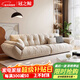 語(yǔ)森憶沙發(fā)客廳2025新款帆船沙發(fā)奶油風(fēng)小戶(hù)型簡(jiǎn)約現代云朵直排布藝沙發(fā) 雙人位【1.8米】【送抱枕】 【標準75CM寬】貓爪布+海綿座包