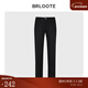 巴魯特（Brloote）男士黑色休閑褲微彈修身簡(jiǎn)約商務(wù)百搭長(cháng)褲秋冬 黑色 170/80A