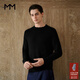 麥檬【竇驍同款】100%羊毛衫MM麥檬男裝老錢(qián)風(fēng)毛衣針織打底衫長(cháng)袖25冬 【圓領(lǐng)】黑色9G8930351 3XL
