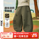 ASK JUNIOR【趣味涂鴉】2025冬季小童束腳褲男童運動(dòng)休閑長(cháng)褲衛褲校褲 豆綠色 130