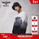 BOY LONDON【冬日暖陽(yáng)】春季潮牌休閑套頭黑白漸變針織毛衣N60034 黑色 S