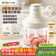 小熊（Bear）絞肉機家用 絞餡機碎肉機電動(dòng)多功能料理攪拌機 肉餡蒜蓉機 2升可調粗細攪肉機雙刀 QSJ-L03S7 