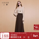 三彩2025冬季新款簡(jiǎn)約優(yōu)雅松緊腰半身裙氣質(zhì)通勤A(yíng)字裙長(cháng)裙M 咖啡色 M 160/68A