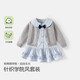 班喜迪女童連衣裙春裝新款兒童公主裙春季寶寶開(kāi)衫裙子套裝周歲禮服春秋