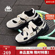 卡帕（Kappa）官方背靠背運動(dòng)涼鞋子女夏季新款瑪麗珍外穿沙灘拖鞋女 黑色 38