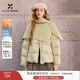 香影張予曦同款圍巾領(lǐng)羽絨服女2025冬季新款90白鴨絨保暖短外套 透明黃 S 155/80A/85-95斤