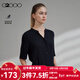 G2000【肌理感/商場(chǎng)同款】女裝2025春秋寬松剪裁短袖休閑襯衫G2 肌理感-黑色小V領(lǐng)25寸 L （38）