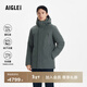 AIGLE艾高羽絨服GORE-TEX防風(fēng)防雨透汽766蓬90絨Teflon加厚羽絨服男 都市灰 BC941 L