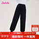 笛莎（DEESHA）童裝女童加絨褲子2025秋冬款女孩保暖甜美基礎百搭休閑束腳褲