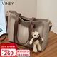 viney牛皮包包女包大容量托特包輕奢斜挎單肩包生日禮物品牌送女友老婆