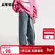 安奈兒（Annil）童裝男女童牛仔單褲2025春新款 中藍牛仔 130