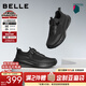 百麗（Belle）男士厚底增高休閑健步運動(dòng)鞋25冬季加絨戶(hù)外跑步鞋A2048CM5 黑色-單里 40 (250mm)