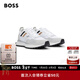 雨果博斯BOSS【經(jīng)典款】【情人節禮物】男士橡膠外底運動(dòng)鞋JONAH 100-白色 41