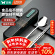 雙槍?zhuān)⊿uncha）食品級304不銹鋼便攜餐具筷子個(gè)人專(zhuān)用學(xué)生成人筷勺盒 孔雀綠