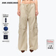 ANN ANDELMAN【明星同款】官方直營(yíng)卡其色闊腿工裝休閑褲女束腳寬松低腰傘兵褲 卡其色 XS