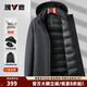 雅鹿一衣五穿羽絨服男士冬季加厚鵝絨商務(wù)可脫卸內膽中年男士大鵝外套 YQS07Z10410黑色【鵝絨可拆內膽】 4XL (195) 185-205斤