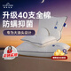 睡眠英雄（SleepHero）不怕頭油大白枕 40支全棉A類(lèi)防螨抗菌頸椎深睡枕家用成人枕頭枕芯