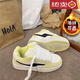 百麗踏原創(chuàng  )加絨面包鞋女復古百搭運動(dòng)休閑板鞋女2026秋冬新款防滑女鞋 白黃色加棉 加絨 【升級款專(zhuān)柜版】 37 (235mm) 【標準尺碼】