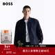 雨果博斯BOSS男士彈力棉質(zhì)寬松版型外套襯衫 404-深藍色 M