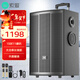 索愛(ài)（soaiy）15吋廣場(chǎng)舞音響大功率便攜式木質(zhì)戶(hù)外重低音藍牙k歌專(zhuān)用大音量移動(dòng)拉桿音箱室外演出雙話(huà)筒SA-X79