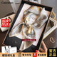 Calznklien100%桑蠶絲真絲絲巾女2026高檔實(shí)用方巾生日禮物送媽媽長(cháng)輩伴手禮 【金植雅筑】高級感禮盒裝 100%桑蠶絲輕奢真絲絲巾丨尺寸:68*68cm