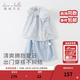 戴維貝拉（DAVE＆BELLA）女童七分褲套裝碎花兒童短袖兩件套休閑童裝寶寶衣服夏裝新款 花朵印花【現貨】 90 cm（建議身高80-90cm）