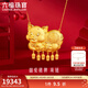 六福珠寶足金婚嫁金豬黃金項鏈豬牌套鏈結婚送禮 計價(jià) HIG30090A 11.71克(含工費550元)