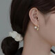 ZF-DR999純銀耳釘女養耳洞免摘冷淡風(fēng)高級感水滴耳環(huán)輕奢百搭輕奢簡(jiǎn)約 生日禮物女士-珍珠水滴【金色一對】