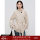 自巧小個(gè)子韓版立領(lǐng)風(fēng)衣外套女秋裝新款插肩袖百搭上衣長(cháng)短款 霜杏色短款 S (3碼)
