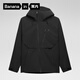 蕉內（Bananain）氧氣男女士防風(fēng)防雨沖鋒衣春秋戶(hù)外登山夾克連帽外套 【男女同款】黑色 L