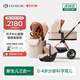 怡戈（Ekobebe）嬰兒車(chē)0-3遛娃神器推車(chē)高景觀(guān)避震輕便可換向折疊睡籃提籃二合一 推車(chē)+睡籃+提籃【三合一】
