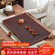 金鑲玉 德國電木茶盤(pán)家用大號排水式茶臺整塊紅料電膠木簡(jiǎn)易茶托盤(pán) 圓角無(wú)邊紅電木茶盤(pán)70*40