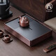 尚言坊烏檀實(shí)木簡(jiǎn)易茶盤(pán)茶托盤(pán)儲水式家用電木輕奢高端大氣小型干泡茶臺