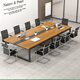 洛來(lái)寶會(huì )議桌椅組合長(cháng)桌洽談桌辦公桌培訓桌長(cháng)方形會(huì )議桌240*120cm