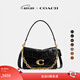 蔻馳（COACH）【禮物】新款女士Chain Tabby菱格紋絎縫26號鏈條斜挎包真皮女包 B4/黑色