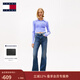 TOMMY JEANS25新款秋冬女裝美式復古深藍色水洗緊身高腰微喇牛仔褲21824 牛仔藍1BK 26