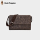 暇步士（Hush Puppies）男士包包單肩斜挎包新款時(shí)尚復古簡(jiǎn)約商務(wù)背包輕便旅行單肩包 HA-1211657W-507