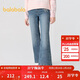 巴拉巴拉兒童褲子女童冬加絨牛仔長(cháng)褲2025喇叭褲【商場(chǎng)同款】202425108007