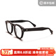 馬登福叔美式復古手工圓框眼鏡阿美咔嘰可拆兩用印花墨鏡飾品男 黑色 帶鏡片