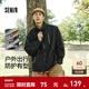 森馬（Semir）三防外套男戶(hù)外登山徒步露營(yíng)情侶夾克秋冬季連帽上衣流行中性款 黑色90001 L