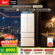 松下（Panasonic）海灣464L法式多門(mén)冰箱超薄零嵌入式雙系統風(fēng)冷無(wú)霜自動(dòng)制冰一級能效NR-EW46TGC-W【國家補貼】