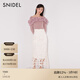 SNIDEL春夏氣質(zhì)優(yōu)雅高腰刺繡鏤空鉤花魚(yú)尾裙SWFS241195 象牙白 M （1）